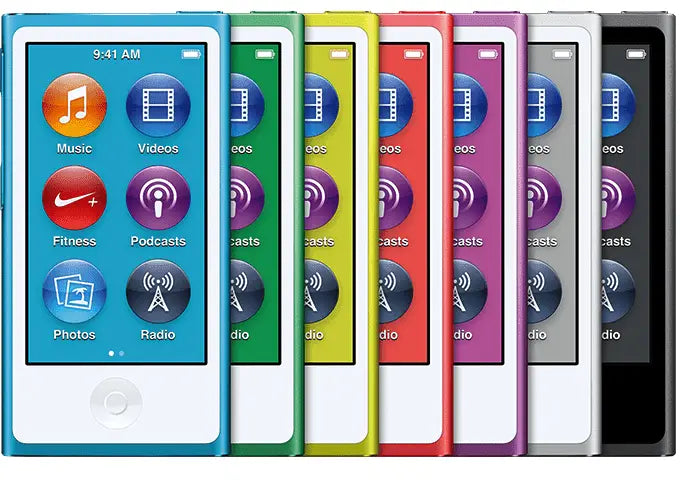 Colorful iPod Nanos - Limited Stock - iPod Nano 7th Gen 16gb Random Color - Refurbished