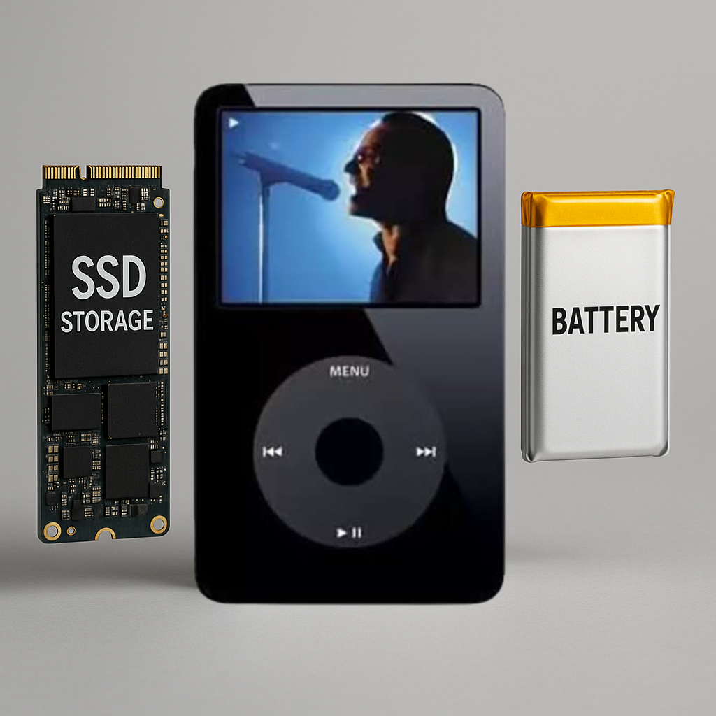 iPod Classic 5.5 Gen SSD Flash Modded iPod - Build Your iPod